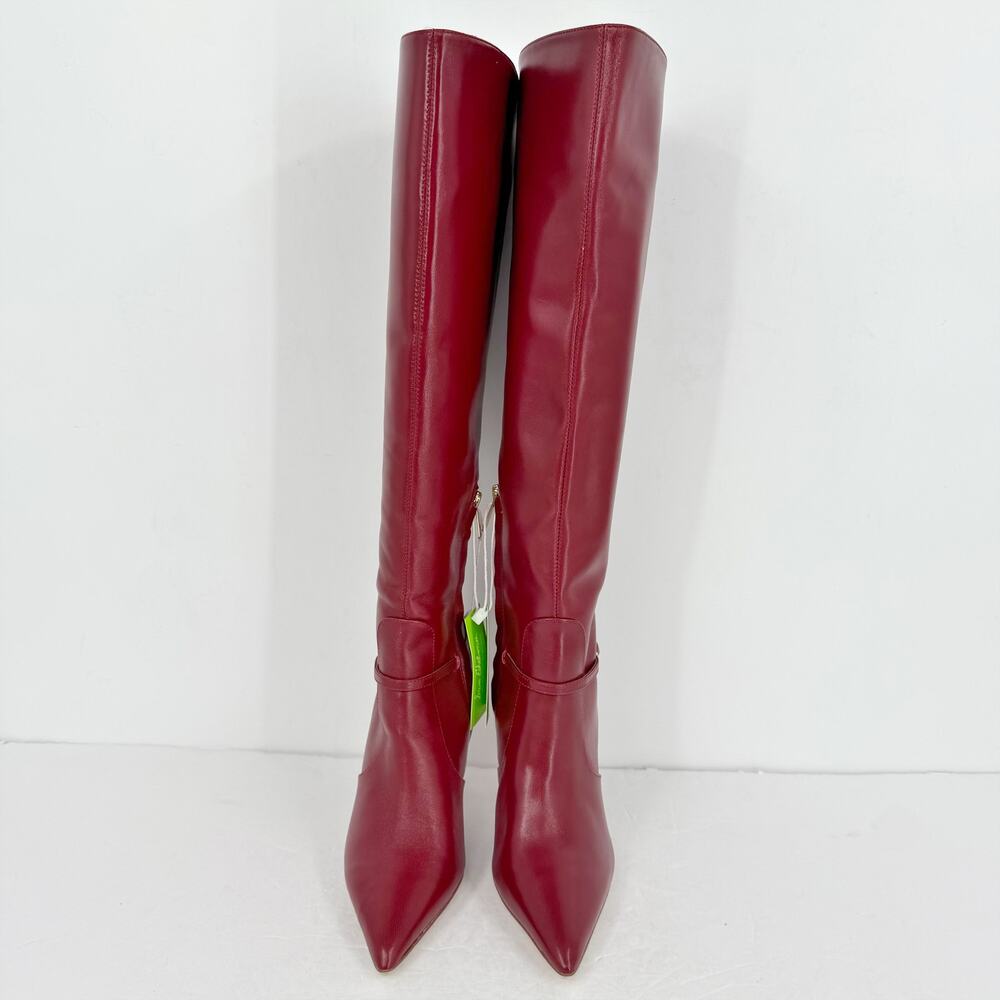 Sam Edelman Womens Elia Above The Knee High Boots US 6 M EU 36 Red Leather NIB - Picture 7 of 13